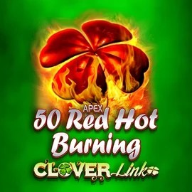 50 Red Hot Burning Clover Links logo by Novomatic PiperSpin Casino
