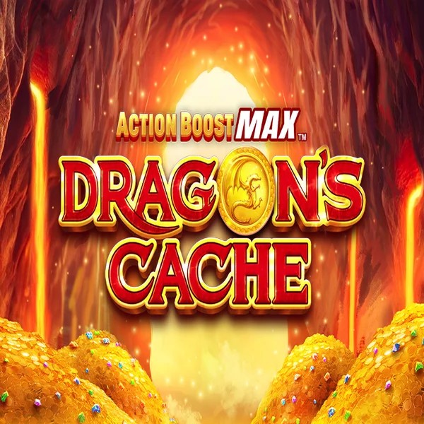 Action Boost Max Dragon's Cache logo by SpinPlay Games PiperSpin Casino