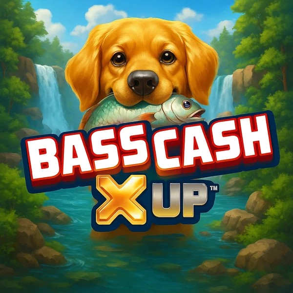 Bass Cash X UP logo – Slots by Alchemy Gaming at PiperSpin Casino