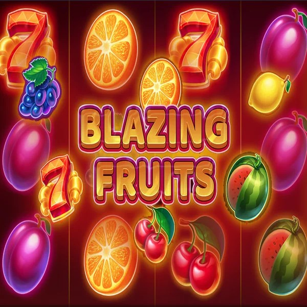 Blazing Fruits online game logo by Inbet Games on piperspins.eu