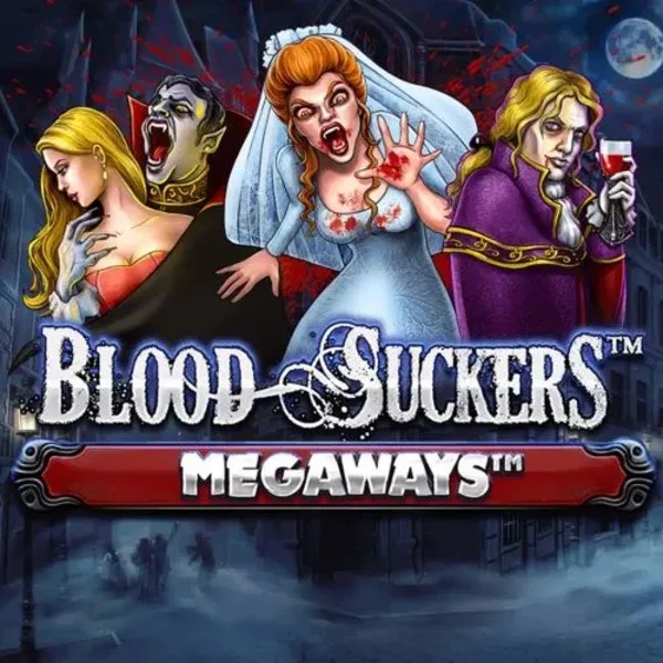 Blood Suckers Megaways slot logo by Red Tiger Gaming at PiperSpin Casino