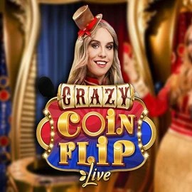 Crazy Coin Flip logo by Evolution at PiperSpin CasinoCrazy Coin Flip