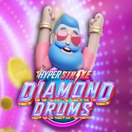 Hyper Strike Diamond Drums online game logo by Gameburger Studios on piperspins.eu