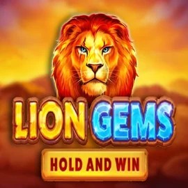 Lion Gems Hold and Win logo by Playson at PiperSpin Casino