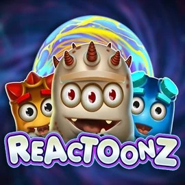 Reactoonz online game logo by Play'n GO on piperspins.eu